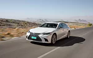 Cars wallpapers Lexus LS 500h AWD (Sonic White) - 2017