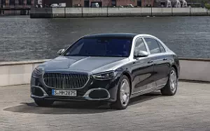 Cars wallpapers Mercedes-Maybach S 580 4MATIC (Nautical Blue/High-Tech Silver) - 2021
