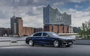 Cars wallpapers Mercedes-Maybach S 580 4MATIC (Nautical Blue/High-Tech Silver) - 2021