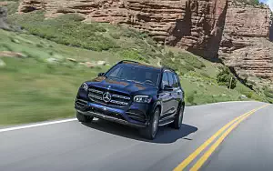 Cars wallpapers Mercedes-Benz GLS 580 4MATIC AMG Line (Cavansite Blue) US-spec - 2019