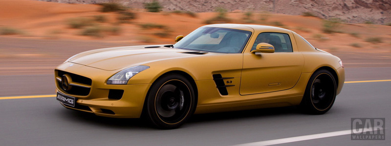 Cars wallpapers Mercedes-Benz SLS AMG Desert Gold - 2010 - Car wallpapers