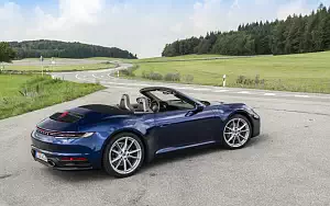 Cars wallpapers Porsche 911 Carrera Cabriolet (Gentian Blue Metallic) - 2019