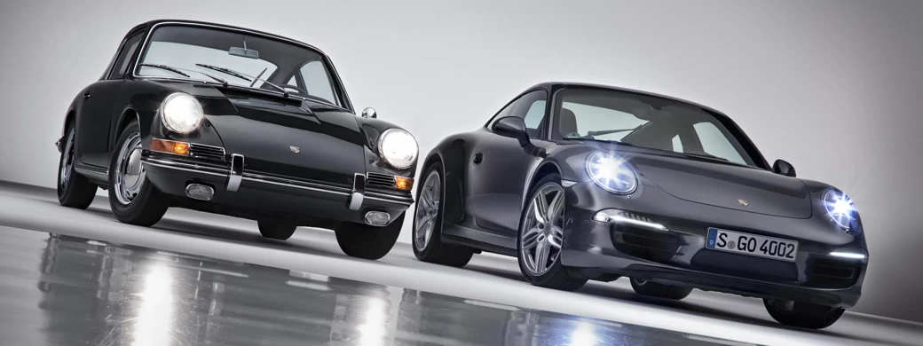Cars wallpapers Porsche 911 Carrera 4S Coupe 2013 and Porsche 911 2.0 Coupe 1964 - Car wallpapers