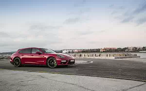 Cars wallpapers Porsche Panamera Turbo S E-Hybrid Sport Turismo (Carmine Red) - 2017