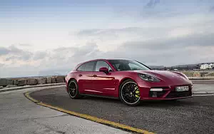 Cars wallpapers Porsche Panamera Turbo S E-Hybrid Sport Turismo (Carmine Red) - 2017