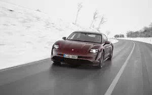 Cars wallpapers Porsche Taycan (Cherry Metallic) - 2021
