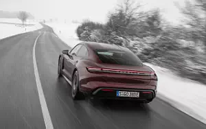 Cars wallpapers Porsche Taycan (Cherry Metallic) - 2021