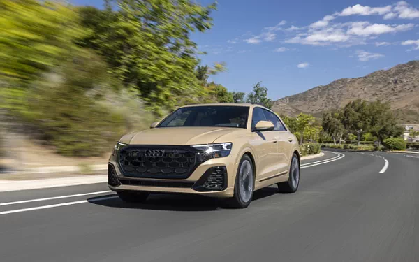 Cars wallpapers Audi Q8 55 TFSI quattro S line (Sakhir Gold Metallic) US-spec - 2025
