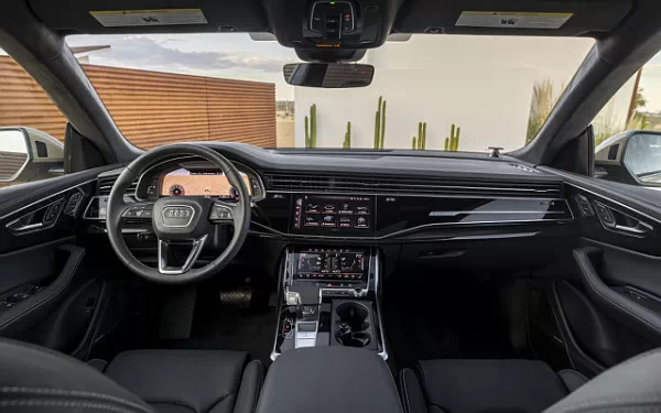 Cars wallpapers Audi Q8 55 TFSI quattro S line (Sakhir Gold Metallic) US-spec - 2025