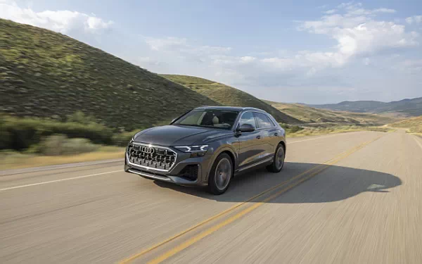 Cars wallpapers Audi Q8 55 TFSI quattro (Samurai Grey Metallic) US-spec - 2025