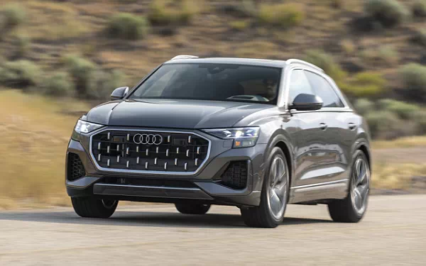 Cars wallpapers Audi Q8 55 TFSI quattro (Samurai Grey Metallic) US-spec - 2025