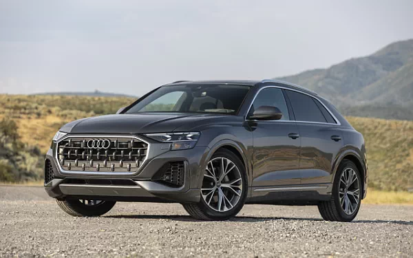 Cars wallpapers Audi Q8 55 TFSI quattro (Samurai Grey Metallic) US-spec - 2025