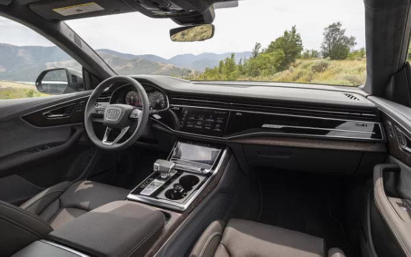 Cars wallpapers Audi Q8 55 TFSI quattro (Samurai Grey Metallic) US-spec - 2025