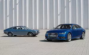 Cars wallpapers Audi 100 Coupe S and Audi S7 Sportback - 2014