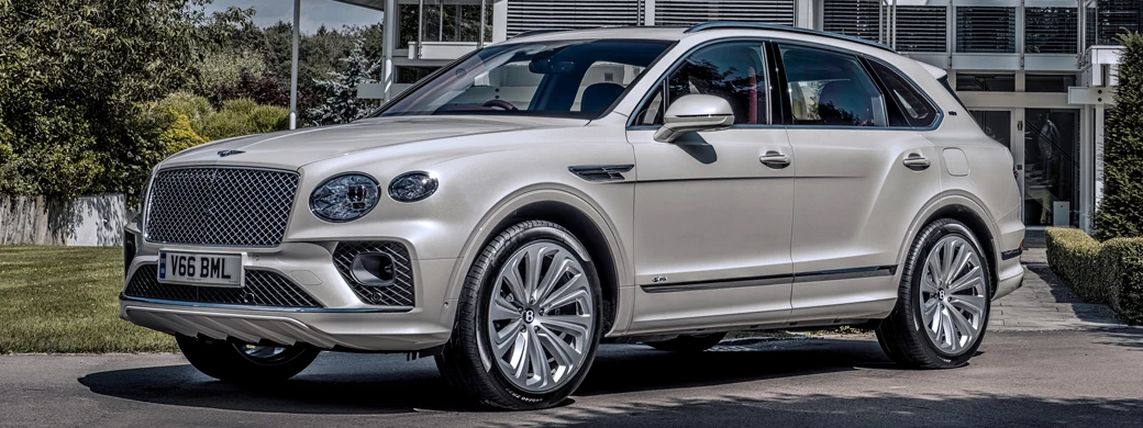 Cars wallpapers Bentley Bentayga Hybrid First Edition (Ghost White) UK-spec - 2021 - Car wallpapers