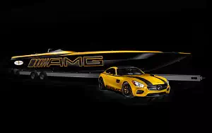 Cars wallpapers Mercedes-AMG GT S and Cigarette 50 Marauder - 2015