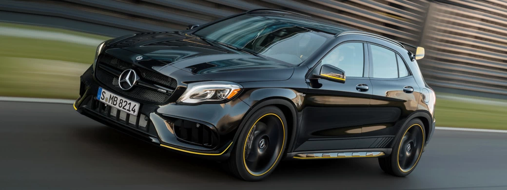 Cars wallpapers Mercedes-AMG GLA 45 4MATIC Yellow Night Edition - 2017 - Car wallpapers