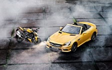 Cars wallpapers Mercedes-Benz SLK55 AMG and Ducati Streetfighter 848 - 2011